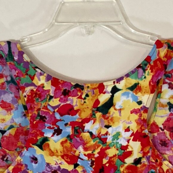 Cabi Top Racer Back Shell Pullover Colorful Design Lightweight Sleeveless SZ XL - Picture 5 of 10